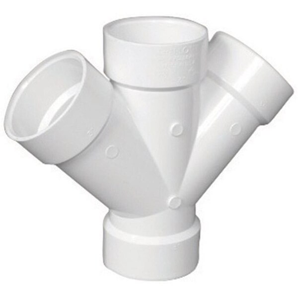 Charlotte Pipe And Foundry PVC006110800HA 2 in. Double Wye 4019345 - main